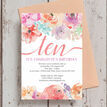 Pastel Floral Birthday Party Invitation additional 7