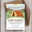 Camping Themed Birthday Party Invitation additional 2