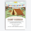 Camping Themed Birthday Party Invitation additional 1