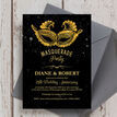 Masquerade Ball 25th / Silver Wedding Anniversary Invitation additional 2