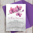 Orchid Flower 60th / Diamond Wedding Anniversary Invitation additional 2