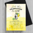Gin & Tonic Themed 25th / Silver Wedding Anniversary Invitation additional 4