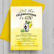 Gin & Tonic Themed 30th / Pearl Wedding Anniversary Invitation additional 3