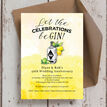 Gin & Tonic Themed 40th / Ruby Wedding Anniversary Invitation additional 1