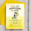 Gin & Tonic Themed 50th / Golden Wedding Anniversary Invitation additional 4
