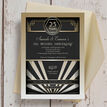 1920s Art Deco 25th / Silver Wedding Anniversary Invitation additional 1