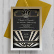 1920s Art Deco 25th / Silver Wedding Anniversary Invitation additional 3