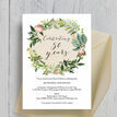 Floral Wreath 50th / Golden Wedding Anniversary Invitation additional 1