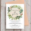 Floral Wreath 50th / Golden Wedding Anniversary Invitation additional 2