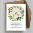 Floral Wreath 50th / Golden Wedding Anniversary Invitation additional 3