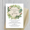 Floral Wreath 60th / Diamond Wedding Anniversary Invitation additional 2