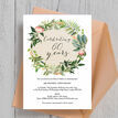 Floral Wreath 60th / Diamond Wedding Anniversary Invitation additional 3