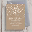 Rustic Winter Snowflake Wedding Save the Date additional 6