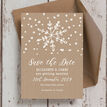 Rustic Winter Snowflake Wedding Save the Date additional 2