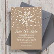 Rustic Winter Snowflake Wedding Save the Date additional 4