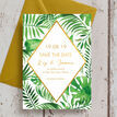Tropical Leaves Wedding Save the Date additional 2