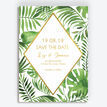 Tropical Leaves Wedding Save the Date additional 1