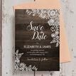 Rustic Wood & Lace Wedding Save the Date additional 4