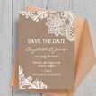 Rustic Lace Save the Date additional 3