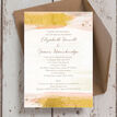 Blush & Gold Brush Strokes Wedding Invitation additional 5