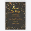 Black & Gold Abstract Save the Date additional 1