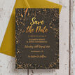 Black & Gold Abstract Save the Date additional 3
