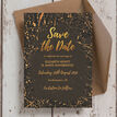 Black & Gold Abstract Save the Date additional 2