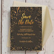 Black & Gold Abstract Save the Date additional 4