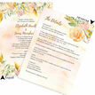 Gold Floral Wedding Invitation additional 2