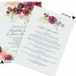 Burgundy Watercolour Floral Wedding Invitation additional 2