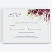 Burgundy Watercolour Floral RSVP additional 1