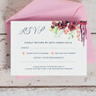 Burgundy Watercolour Floral RSVP additional 3