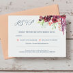 Burgundy Watercolour Floral RSVP additional 4