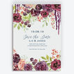 Burgundy Watercolour Floral Save the Date additional 1