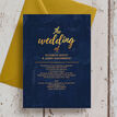 Navy & Gold Wedding Invitation additional 3