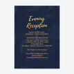 Navy & Gold Evening Reception Invitation additional 1