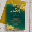 Emerald & Gold Wedding Invitation additional 3