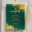 Emerald & Gold Wedding Invitation additional 4
