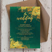 Emerald & Gold Wedding Invitation additional 5