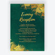Emerald & Gold Evening Reception Invitation additional 1