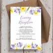 Lilac & Lemon Evening Reception Invitation additional 3