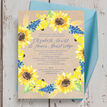 Rustic Sunflower Wedding Invitation additional 4
