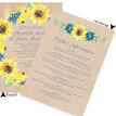 Rustic Sunflower Wedding Invitation additional 2