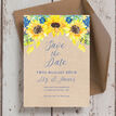Rustic Sunflower Save the Date additional 2