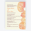 Orange & Red Paisley Indian / Asian Wedding Invitation additional 1