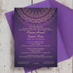 Purple & Gold Indian / Asian Wedding Invitation additional 4