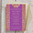 Purple Mandala Indian / Asian Wedding Invitation additional 3