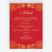 Red & Gold Mehndi / Baraat Card additional 1