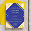 Royal Blue & Gold Indian / Asian Wedding Invitation additional 4