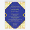 Royal Blue & Gold Indian / Asian Wedding Invitation additional 1